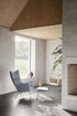 CH445 Wing Lounge CHair / Stainless Steel